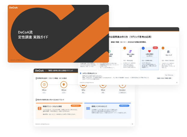 DeCoA流 定性調査 実践ガイドのイメージ画像